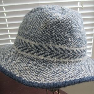 Vintage Betmar ladies wool hat, blue, OS